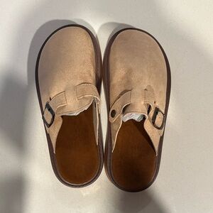 Platform Tan Slip-On Shoes